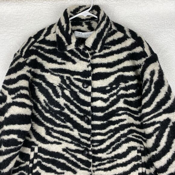 IRO Black and White Zebra Print Coat - Picture 6 of 16